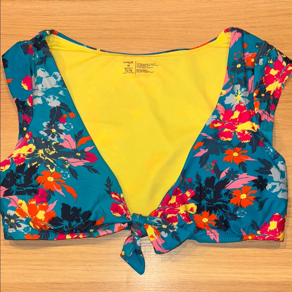 Floral Tie-Front Crop Top